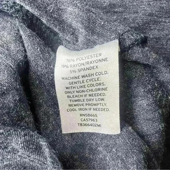 Treasure & Bond Side Ruched Body-Con Dress in Heathered Navy Blue Size XS - Picture 12 of 12